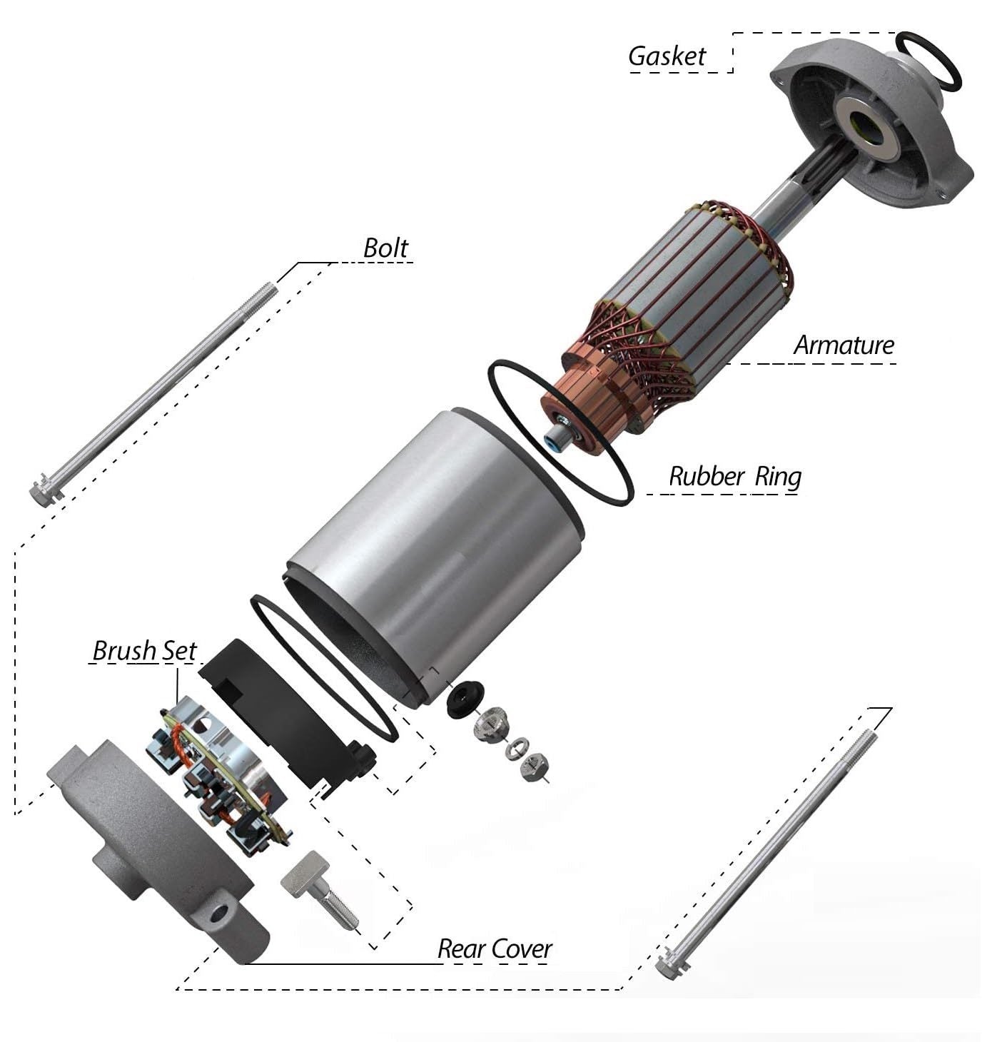 Starter Motor – To Fit Yamaha Kodiak 400 / 450, Grizzly 450 / 600 / 660, Rhino 660, Wolverine 450