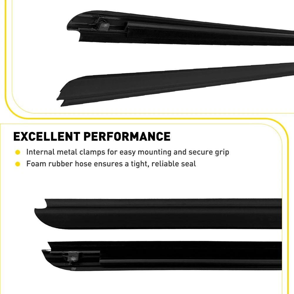 Front Window Seals Weatherstrip Set for Toyota Hiace Commuter 2005-2018 | 68161-26040 68162-26040