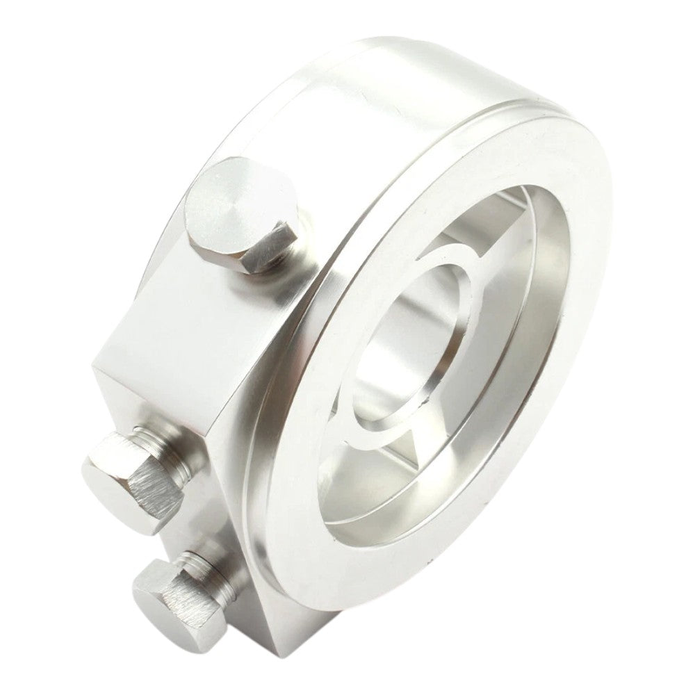 Silver Oil Filter Sandwich Plate Adapter M20x1.5 3/4-16UNF | 3 x 1/8 NPT Ports