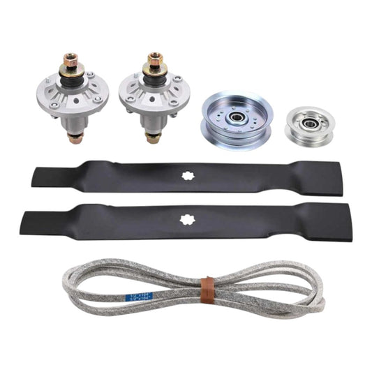 42" Deck Rebuild Kit for John Deere Lawn Mowers | Blades Spindles Belt Pulleys  GX22151 GX20072