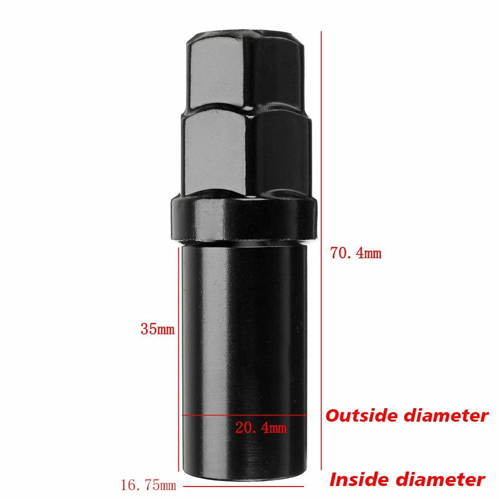 7 Spline Wheel Nut Socket Removal Tool | Tuner Lug Nut Key Locking Wheel Nut Socket