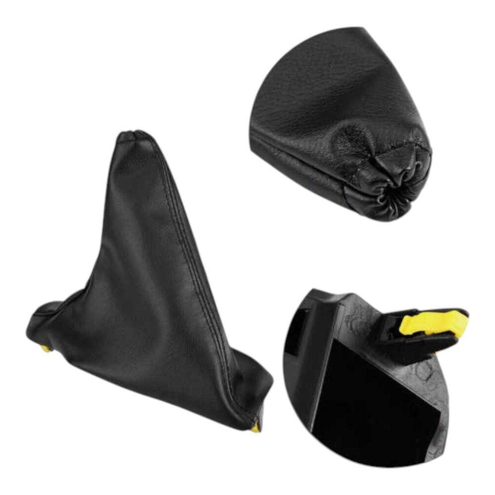 Black PU Leather T-Bar and Handbrake Boot Cover Set – To Fit Ford Falcon FG, FGII, FG-X (2008–2018)  4