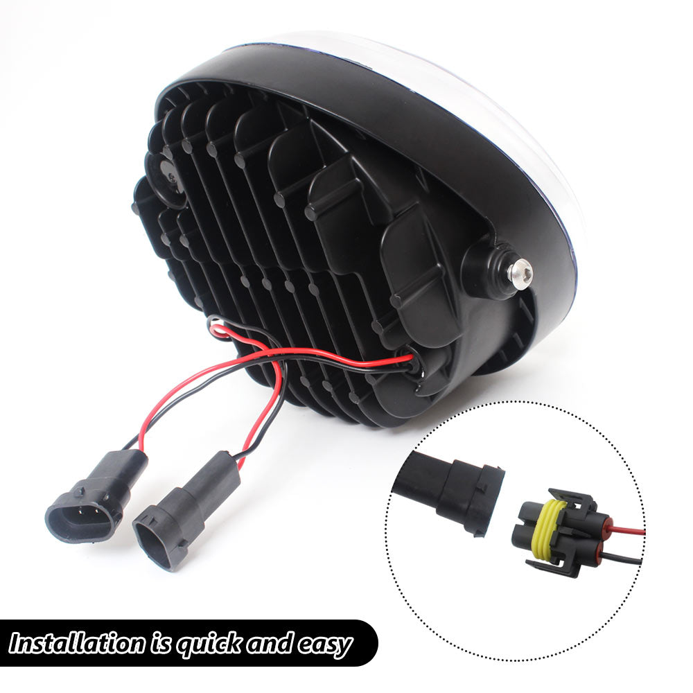 LED Headlight for Harley V-Rod Muscle Night Rod Special VRSCDX VRSC | Black