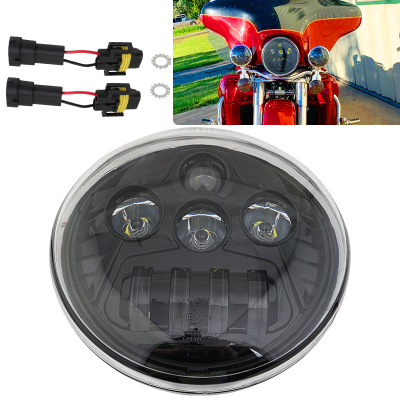 LED Headlight for Harley V-Rod Muscle Night Rod Special VRSCDX VRSC | Black
