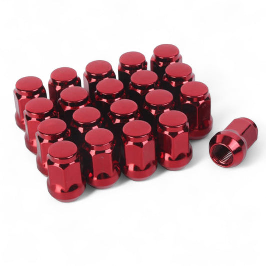 M12 x 1.5 Red Wheel Nuts To Fit Toyota / Honda / Mazda / Mitsubishi