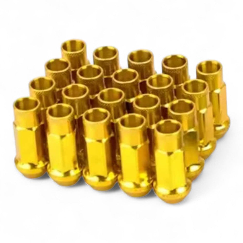 M12x1.25 Gold Wheel Nuts To Fit Nissan / Subaru / Suzuki