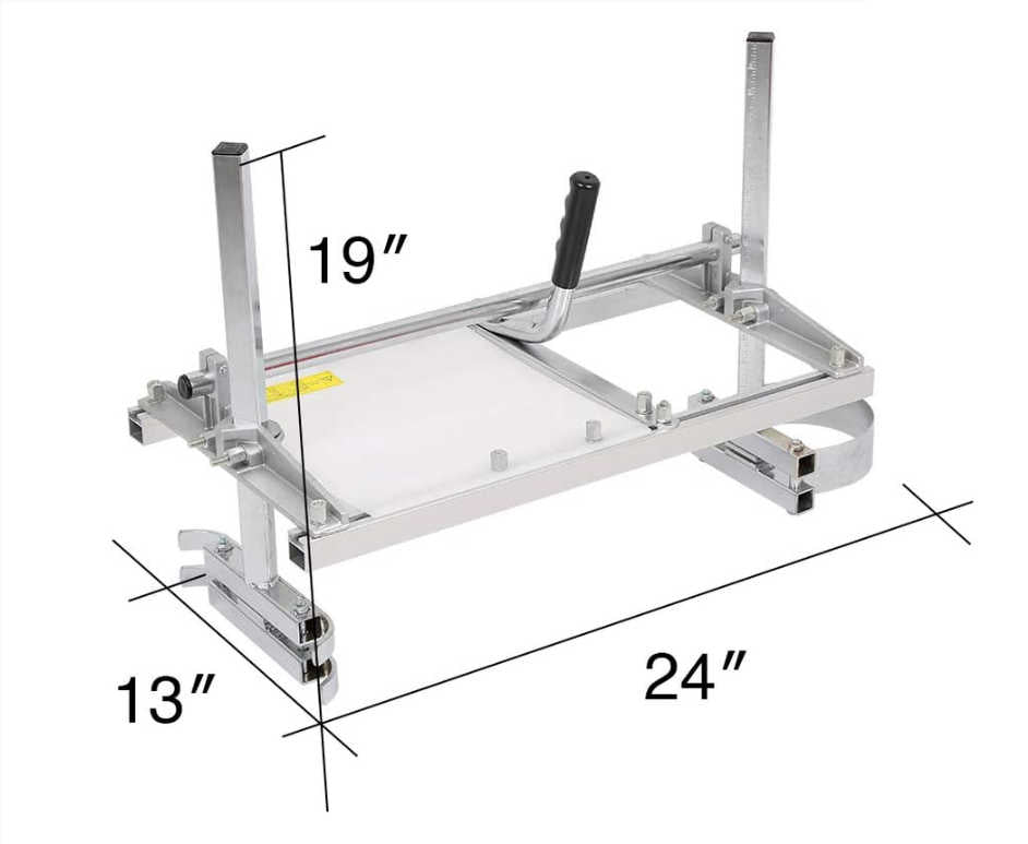 Portable Chainsaw Mill – Heavy Duty Aluminum & Steel – 24"
