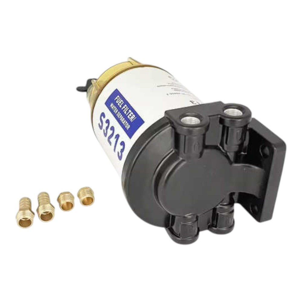 S3213 Fuel Water Separator Filter Assembly – Fits Mercury, Quicksilver, Yamaha Outboards (10 Micron) 1