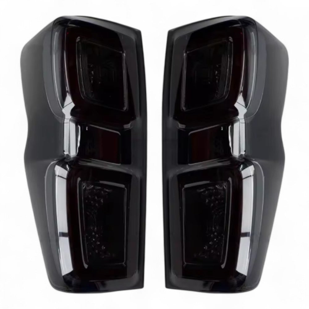 Smoked Tail Light Pair – To Fit Isuzu D-MAX 2020–2025 – Complete with Looms and Bulbs