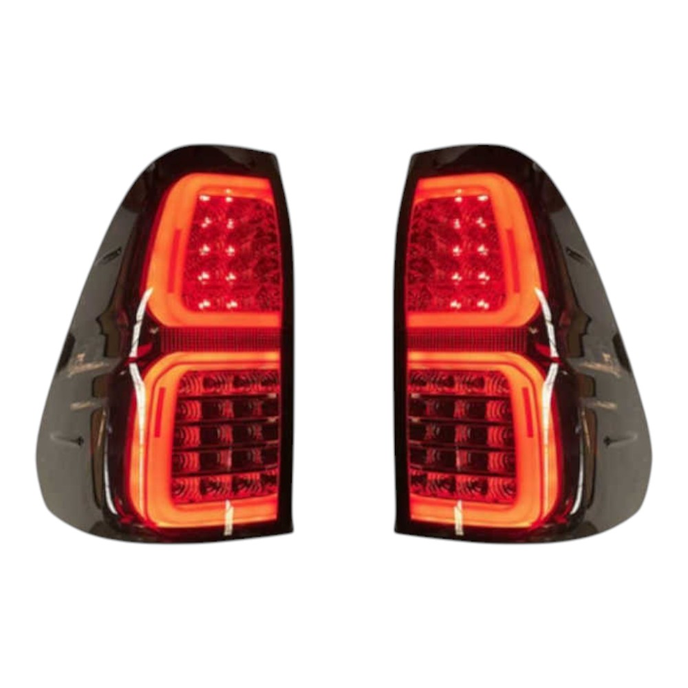 Smoked Tail Light Pair – To Fit Toyota Hilux 2015–2025 – LED Style Rear Lamps
