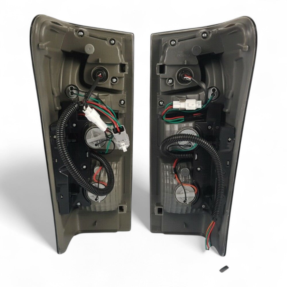 Smoked tail light pair for Isuzu D-MAX 2014–2019 with LED strip 4