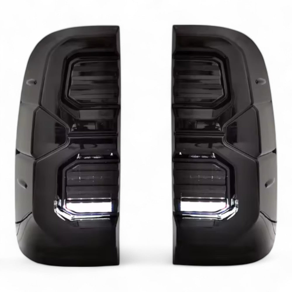 Tail Light Pair for Toyota Hilux 2005–2014 | Black Housing Design | Complete LH & RH Set - Partzo