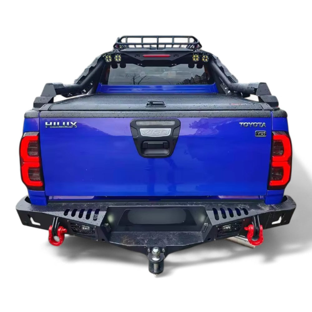 Tail Light Pair for Toyota Hilux 2005–2014 | Black Housing Design | Complete LH & RH Set - Partzo