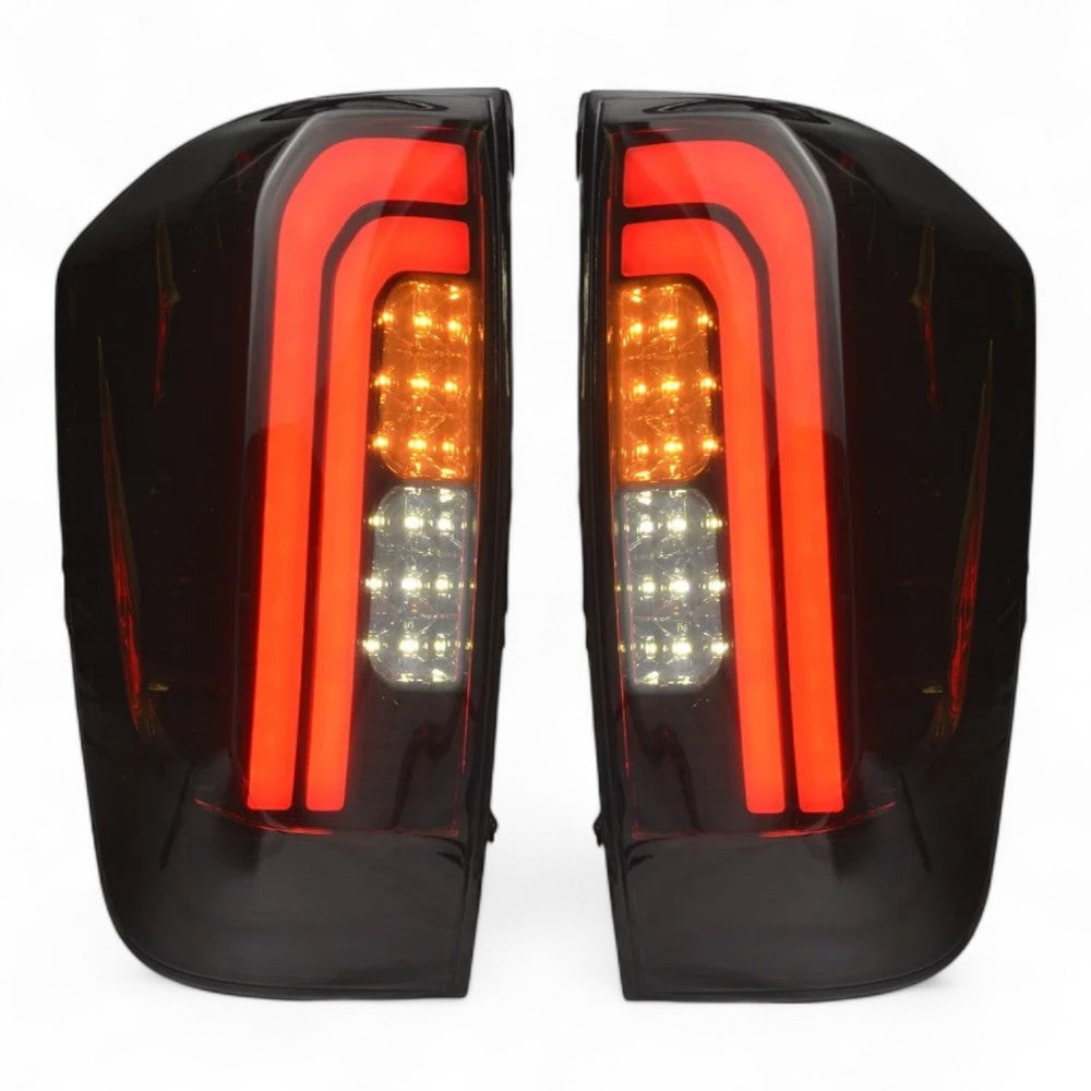 Tail Light Pair for Nissan Navara NP300 D23 2015–2020 | Smoked Black Lens - Partzo