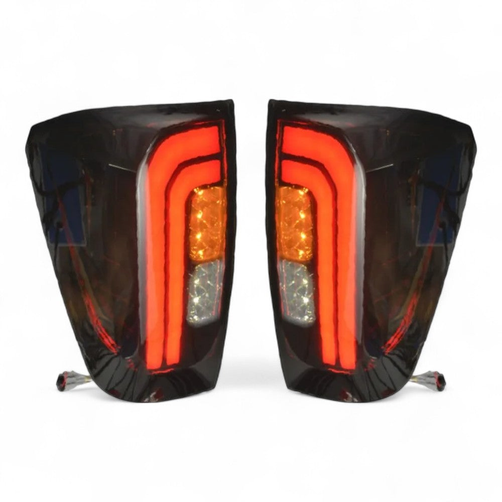 Tail Light Pair for Nissan Navara NP300 D23 2015–2020 | Smoked Black Lens - Partzo