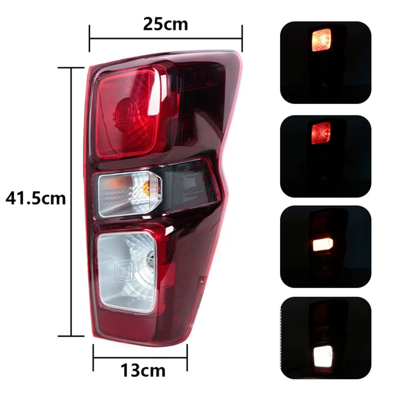 Tail Light Pair for Isuzu D-MAX 2020–2025 | Left and Right Side Set | Complete Replacement - Partzo