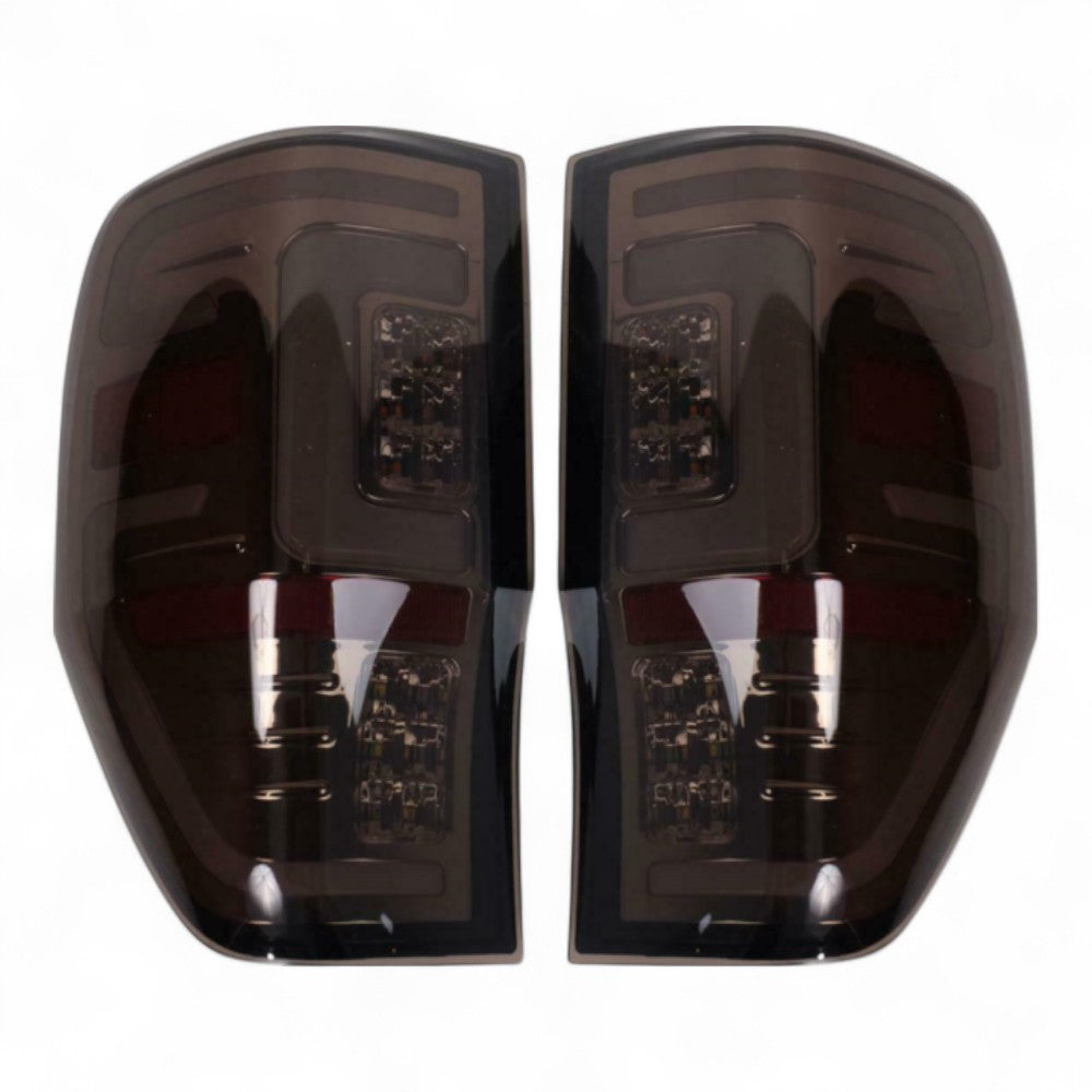 To Fit Ford Ranger Tail Light – Smoked LED Type – Complete Set with Bulbs – 2011 to 2021 - Partzo