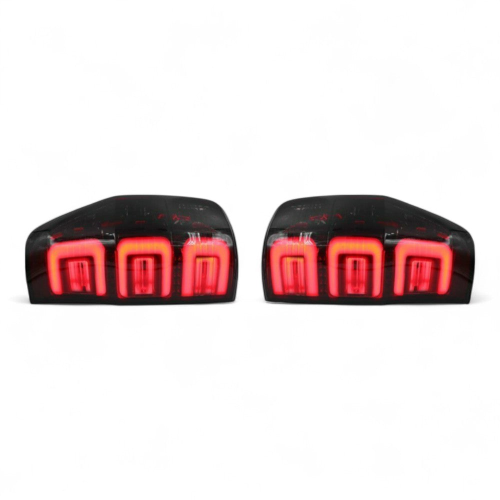 LED Tail Light Pair (Smoked) – To Fit Ford Ranger 2011–2021 – Complete with Bulbs - Partzo