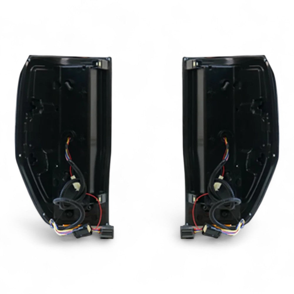 LED Tail Light Pair (Smoked) – To Fit Ford Ranger 2011–2021 – Complete with Bulbs - Partzo