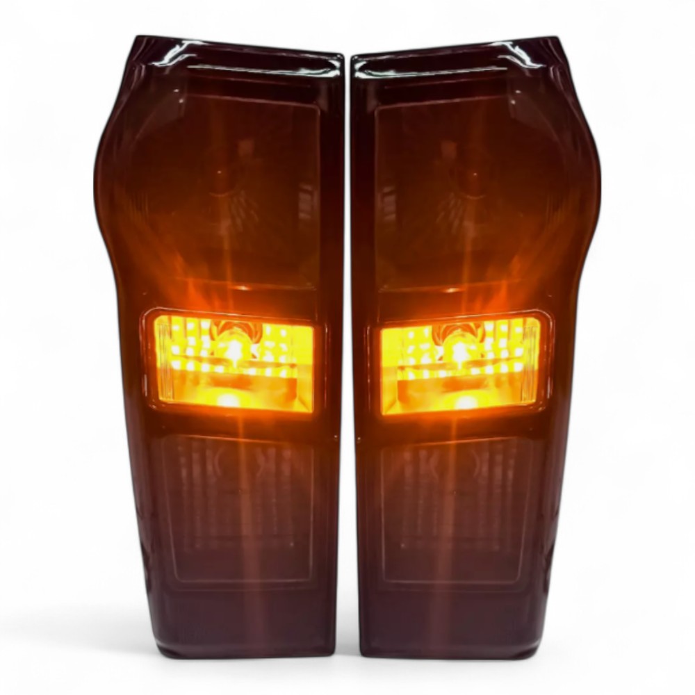 To Fit Isuzu D-MAX Tail Light 2012–2019 - Smoked Tail Light Pair - Partzo