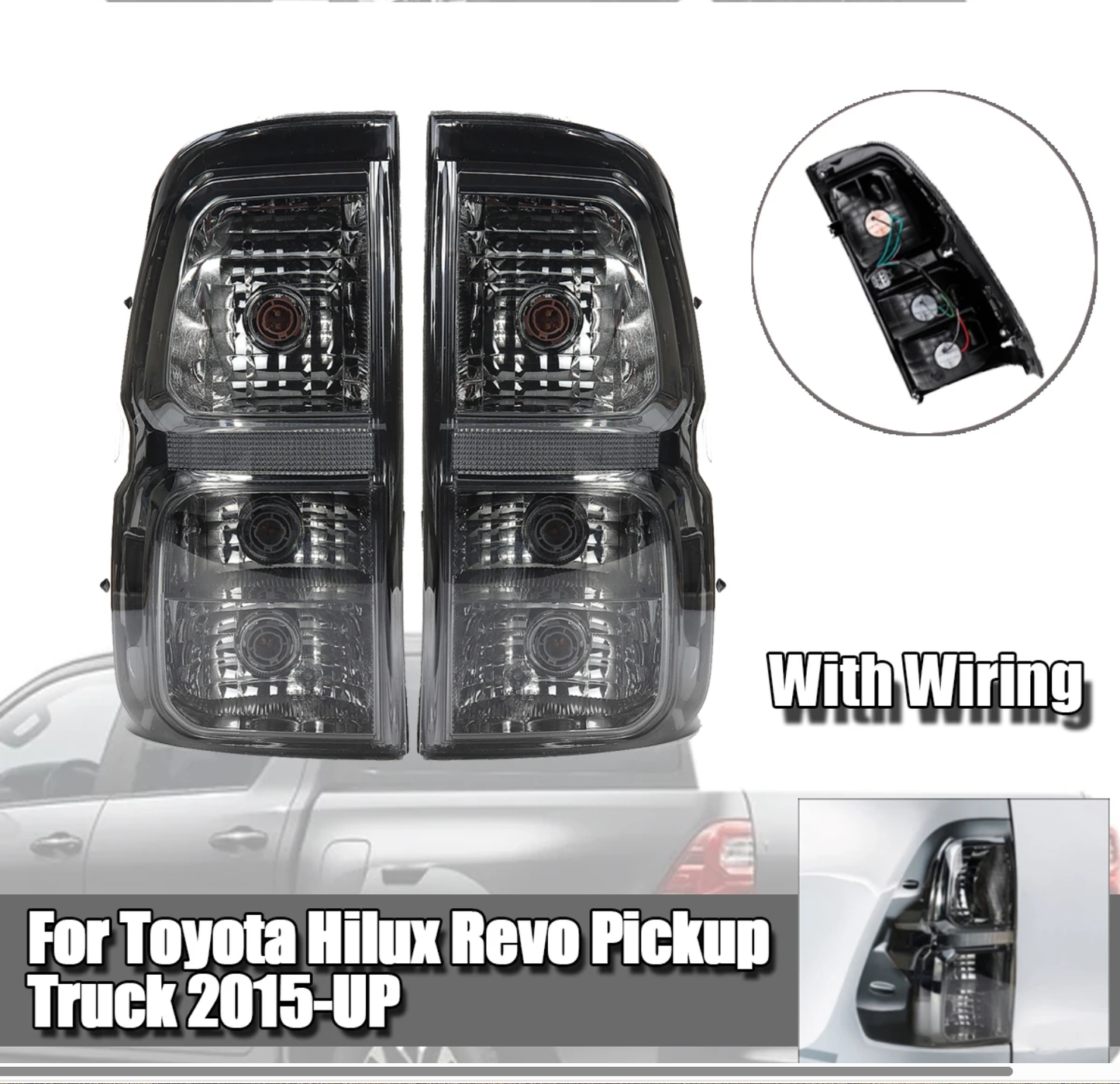 To Fit Toyota Hilux Tail Light Set 2015–2020 - Partzo