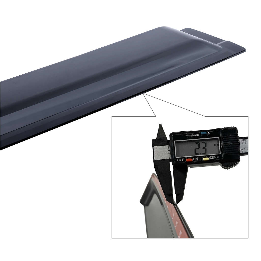 To Fit Toyota Hilux 2005–2015 Window Visors / Monsoon / Weather Shield