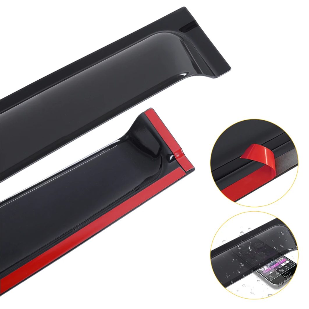 To Fit Toyota Hilux 2015–2025 Window Visors / Monsoon / Weather Shield