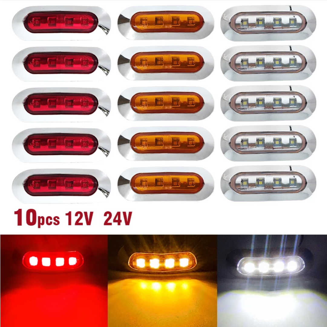 10 PCS Trailer Lights - Truck Lights - Side Marker Lights - Multi Colors