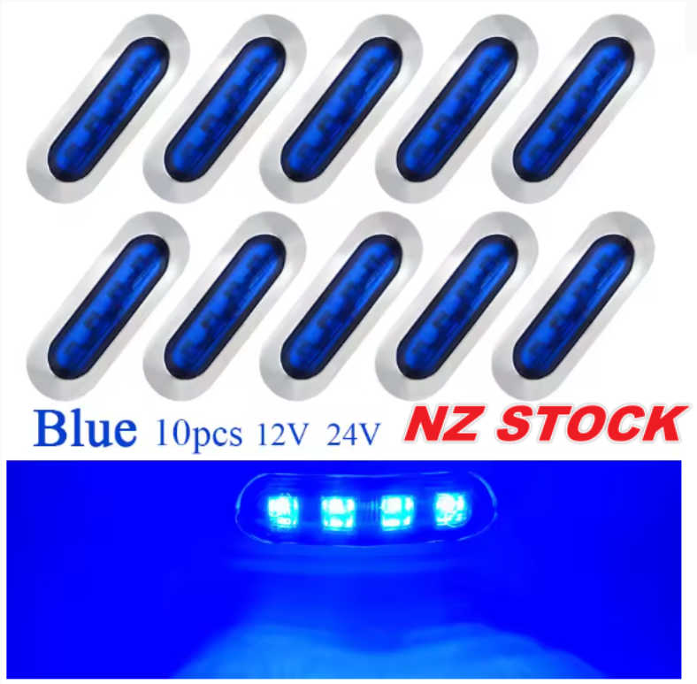 10 PCS Trailer Lights - Truck Lights - Side Marker Lights - Multi Colors