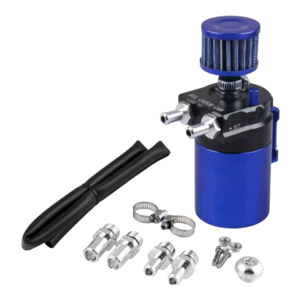 Universal Aluminum Alloy Oil Catch Can with Breather Filter