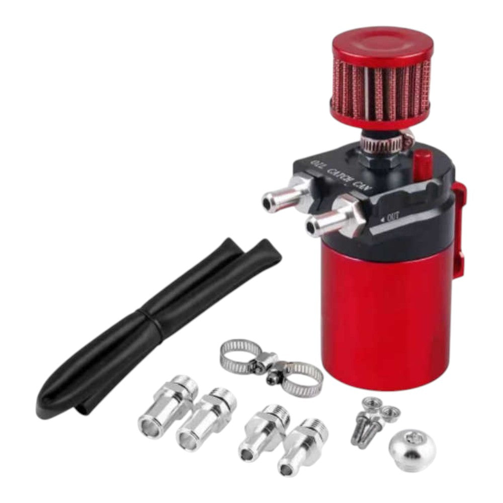 Universal Aluminum Alloy Oil Catch Can with Breather Filter