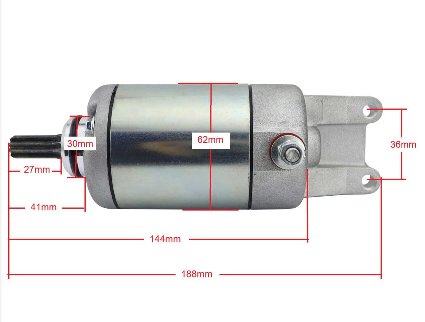 9 Teeth Starter Motor 31100-11H00 For Suzuki 450 LT450 LTA450X KingQuad ATV - Partzo