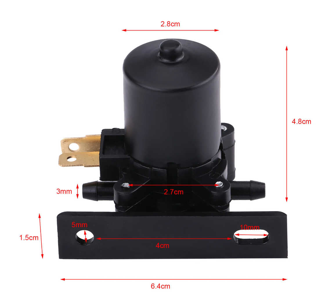 Electric Windscreen Washer Pump 12V Universal - Partzo