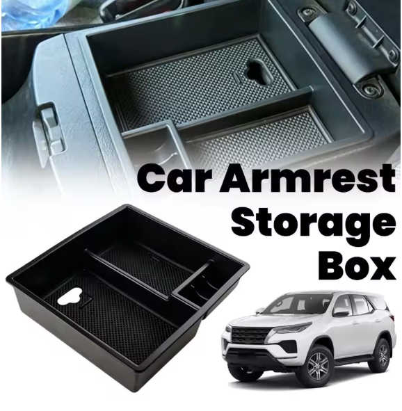 Centre Console Armrest Storage Box for Toyota Hilux Fortuner 2004-2015 | Organizer Tray