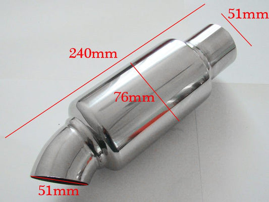 Stainless-Steel Turndown Muffler 51mm