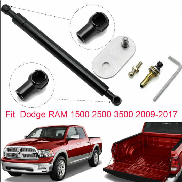 Tailgate Slow Down & Easy Up Gas Strut Kit To Fit Dodge RAM 1500 / 2500 / 3500 (2009–2017) 5