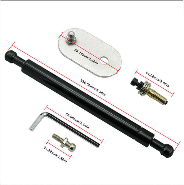 Tailgate Slow Down & Easy Up Gas Strut Kit To Fit Dodge RAM 1500 / 2500 / 3500 (2009–2017) 6