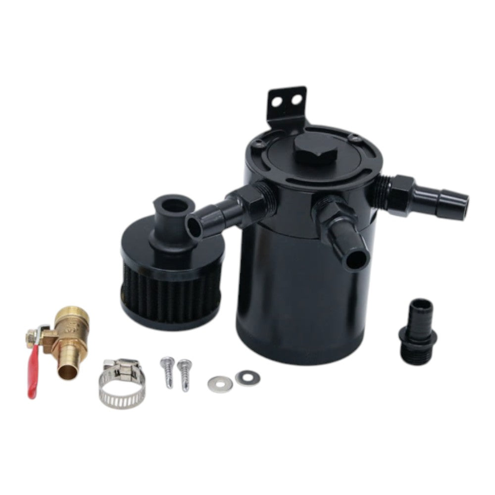 Universal 3-Port Aluminum Alloy Oil Catch Can Tank