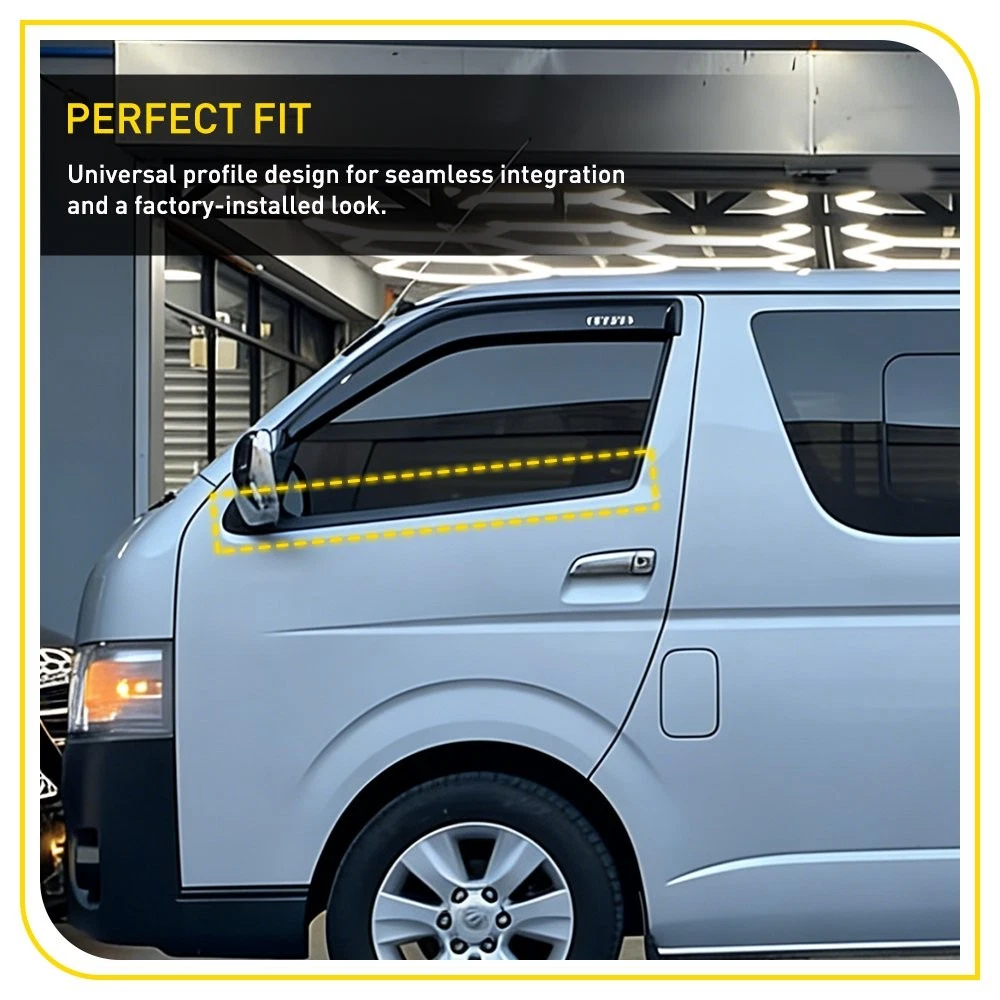 Front Window Seals Weatherstrip Set for Toyota Hiace Commuter 2005-2018 | 68161-26040 68162-26040